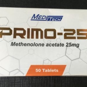 PRIMO-25 (METHENOLONE ACETATE 25MG) BY MEDITECH - 50 TABLETS Manufacturer: MEDITECH Basic substance: Methenolone Acetate Package: 50 Tablets pack Category: ORAL STEROIDS