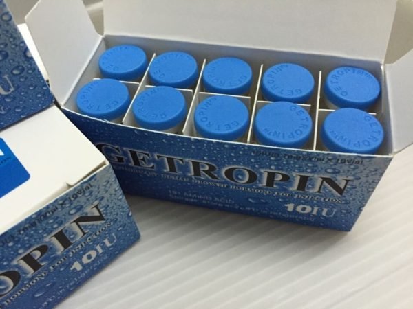 GETROPIN 100IU HGH (10 x 10IU Vials) Kit Manufacturer: GeneScience Pharmaceutical Co, Ltd Basic substance: Somatropin Package: (10 x 10IU Vials) Kit Category: HGH